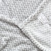 HOMESCAPES Grey Velvet Throw 130 x 160 cm Soft ‘Mora’