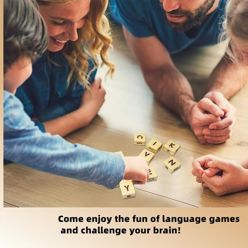 KIYONGCOM Solitaire Dice Word Game - Classic Letter Game for