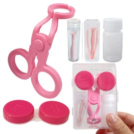 Howinn Contact Lens Applicator Tool, Color Contact Lenses Wearing Aids, Eye Opener for Contacts Easy Insertion and Removal, with Contact Lens Case, Sucker+Tweezer with Soft Tip