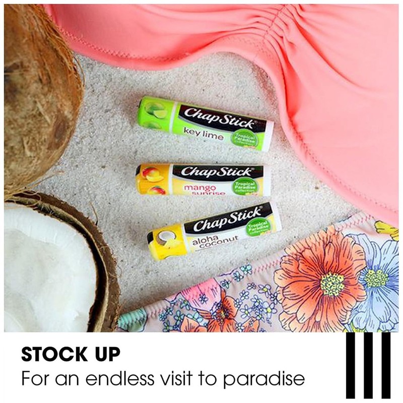 ChapStick Lip Care Set, Tropical Paradise Collection 3-Pack – Mango