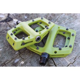 Eastern Bikes Nylon Linx Flat Platform MTB Bicycle Pedals (Green Army)