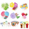 Eowppue 80Pcs Colorful Cocktail Picks, Drink Umbrellas Cocktail Picks, Cocktail