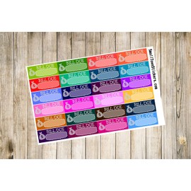 Bill Due Stickers for Planners such as Erin Condren and Happy Planner