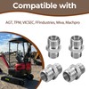 115757 Excavator Hydraulic Hose Thread Connector Compatible with AGT, TPM,