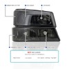 Spec-D Tuning Headlight Smoke + Bumper Lights Lamps W/Clear Reflector