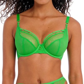 Freya Women's Temptress Underwire Plunge Bra, Opaque, Poison Green, 36DD