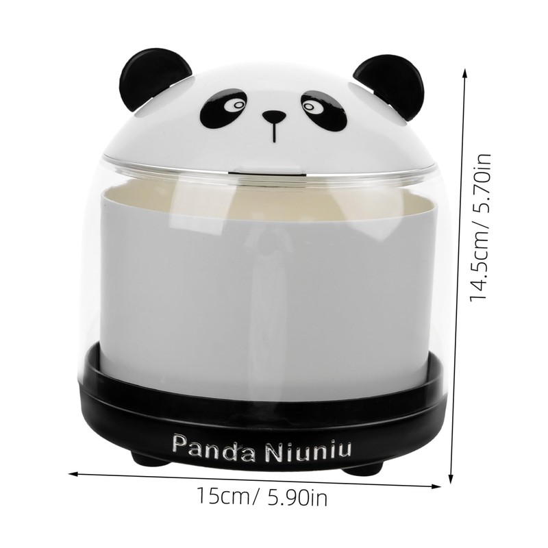 iplusmile Mini Panda Wastebasket Desktop Trash Can for Office and