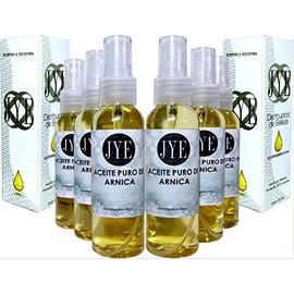 JYE Kit de 6 Botellas Aceite de Arnica JYE para masajes musculares, reconfortante, calmante, para dolores y articulaciones, arnica para masaje relajantes