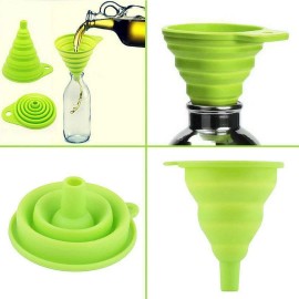 5Pcs Kitchen Silicone Collapsible Funnel Kitchen Gadgets Accessories for Bottles