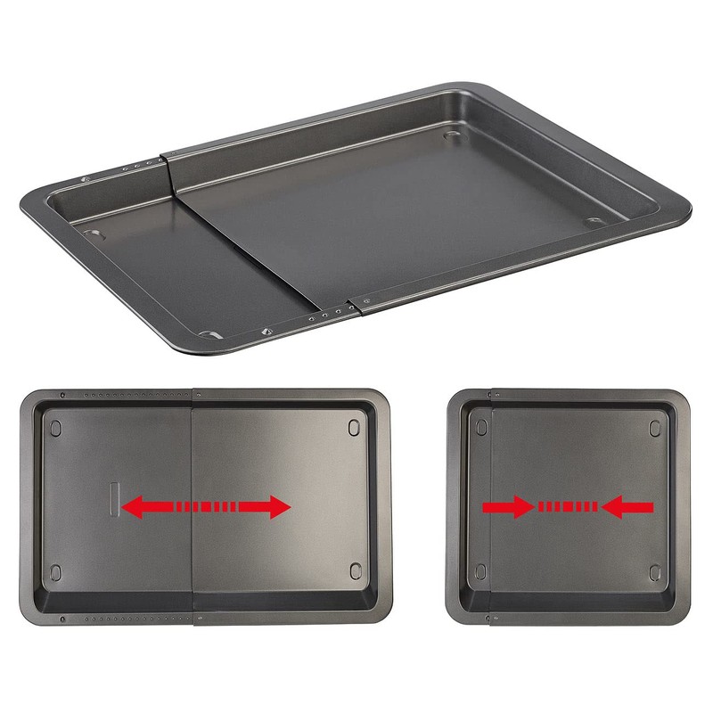 Rosenstein & Söhne Non-Stick Baking Tray: Set of 2 Universal