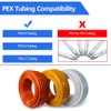 40pcs PEX Fittings, 1/2" Brass PEX Fittings, PEX Brass Crimp