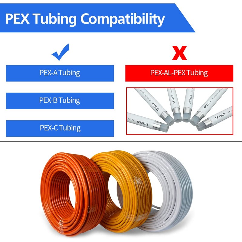 40pcs PEX Fittings, 1/2" Brass PEX Fittings, PEX Brass Crimp