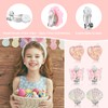 12 Pairs Kids Clip On Earrings for Girls, Rainbow Earrings