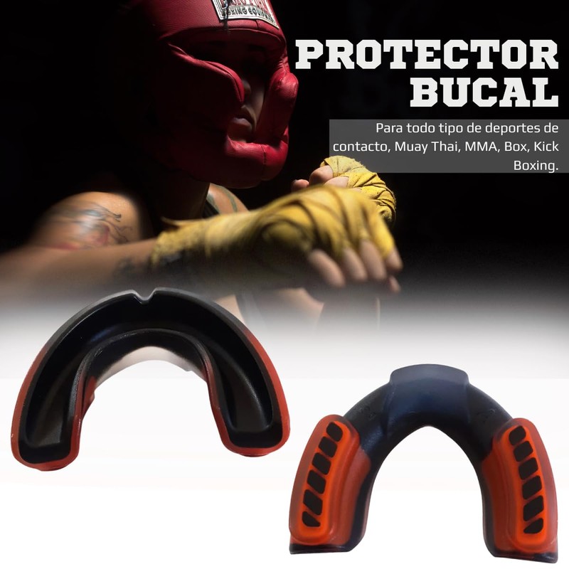 Protector Bucal Boxeo Deportes Taekwondo Guarda Dental Color (Azul)