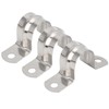 100pcs 25mm U Shaped Saddle Clamp Air Tube Conduit Clips