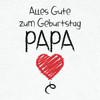 Shirtgeil Long Sleeve Baby Bodysuit "Alles Gute zum Geburtstag Papa