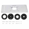 Trimming Flip Board Aluminum Alloy Woodworking Router Table Insert Plate