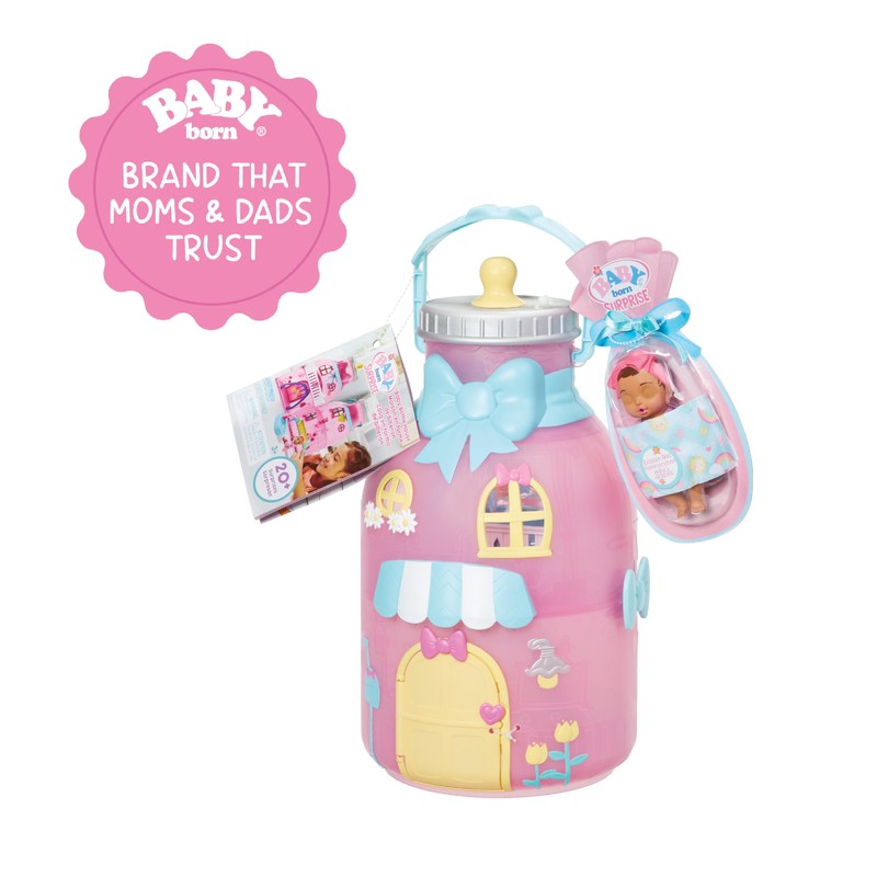 Baby Born Surprise Bottle House Playset with Exclusive Doll -