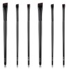 6pcs Ultra Thin Flat Eyebrow Tint Brushes - Angled Eyeliner