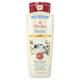 Old Spice Men's Body Wash for Men, Shore Scent, 24/7 Shower Fresh, Refreshing Scents, Cleansing, 532ml