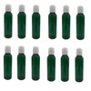 Natural Farms 4 oz Green Cosmo Plastic Bottles -12 Pack
