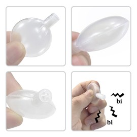 Andiker 10 Stück Squeakers Reparatur, Ersatz-Airbag-Reparaturspielzeug für Geräuscheinführung des Quietschspielzeugs aus transparentem Kunststoff (30 mm)