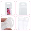 50Pcs Pen Packaging Bags, 1.77 X 7.28 Inch Clear Beadable