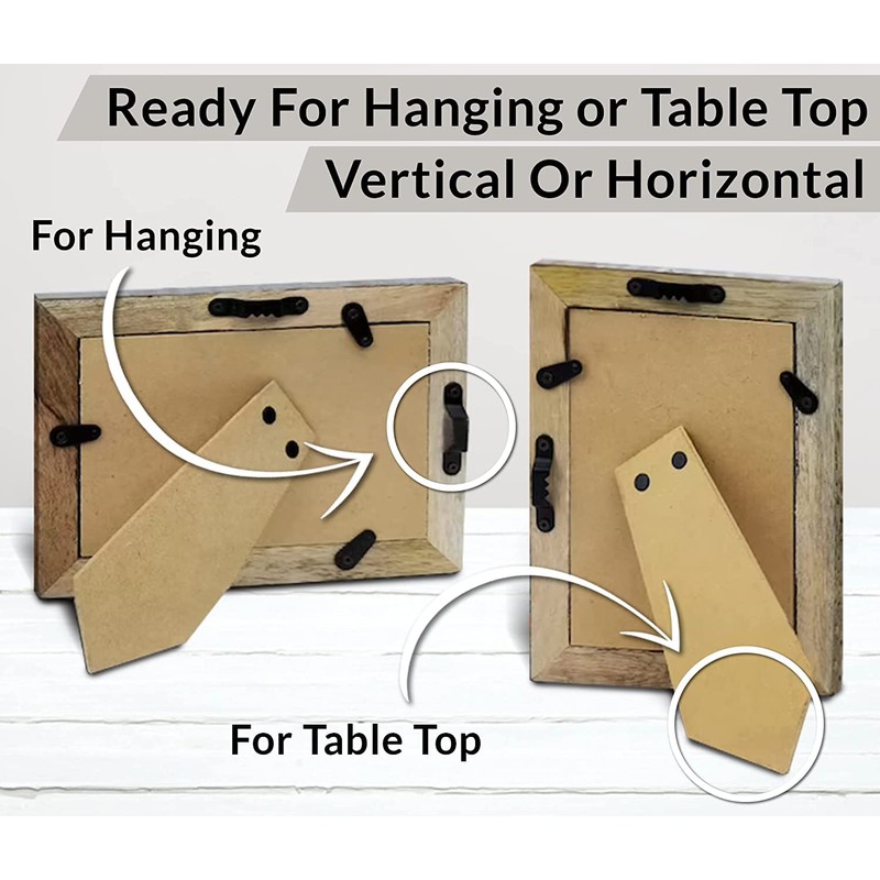 MY VINTAGE FINDS Rustic Farmhouse Picture Frames 5x7 Distressed Wood