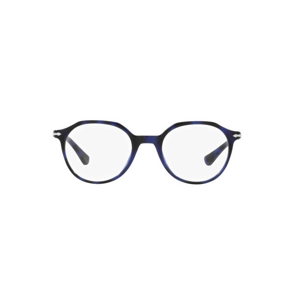 Persol PO3253V Square Prescription Eyewear Frames, Blue/Demo Lens, 49 mm