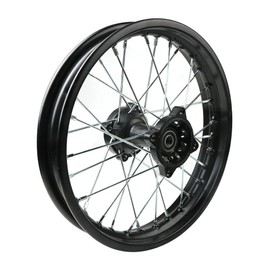 RedCap 16 Inch Steel Rear Rim Wheel for 50cc 125cc 150cc Apollo SSR XR CRF DB17 TaoTao Honda Dirt Pit Bike with 15mm ID Axle Shaft (Black)