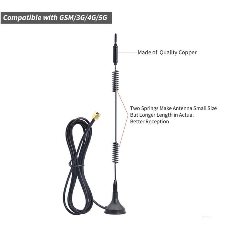 Woostars 9dBi WiFi Antenna Extension Cable with Magnetic Base for