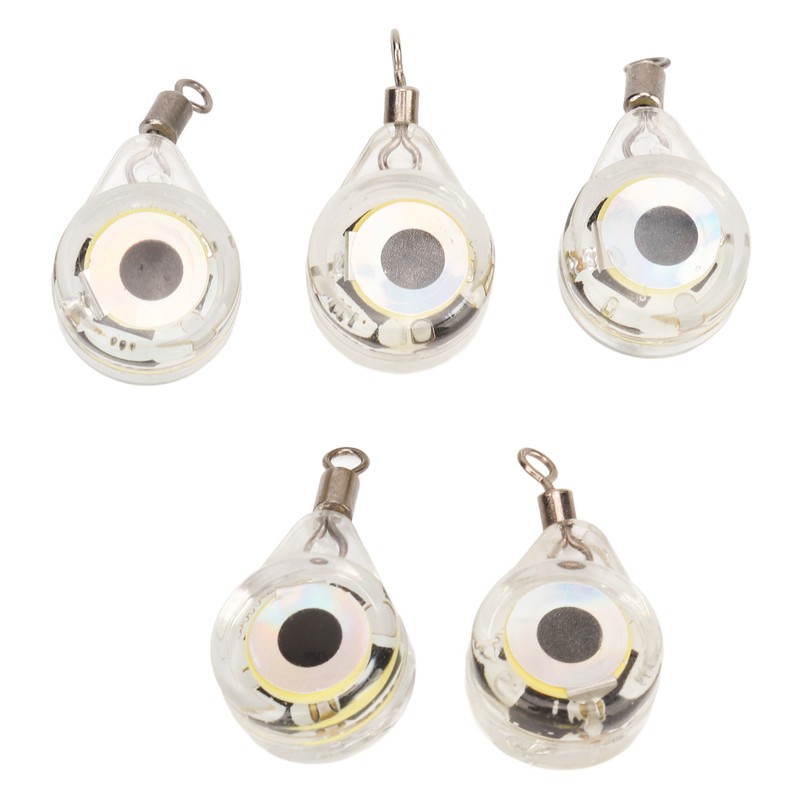 5PCS Lure Light Deep Drop Fishing Lights Strobe Eye Shape