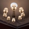 INCREWAY 2Pcs Split Lighting PU Ceiling Medallion Ceiling Cover Plate