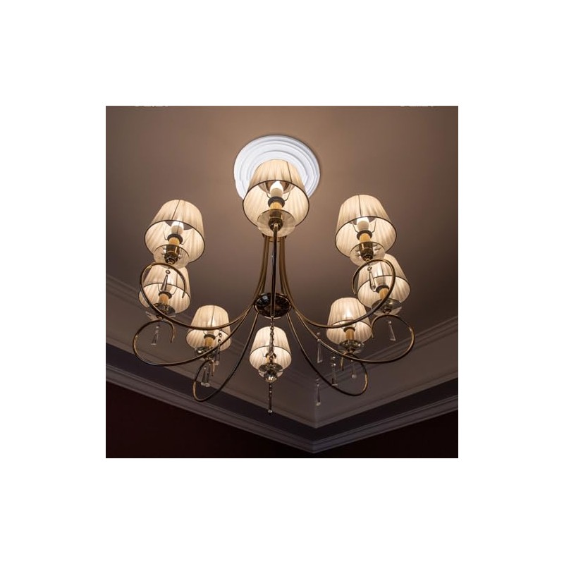 INCREWAY 2Pcs Split Lighting PU Ceiling Medallion Ceiling Cover Plate