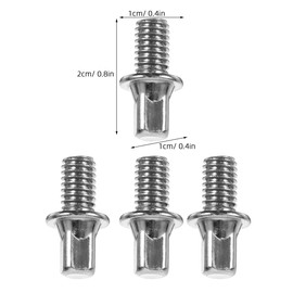 Alasum Set of 5 Pedal Screws, Fixing Pedal Screws, Instrument Drum Pedal Screws, Drum Pedal Screws, Instrument Pedal Screws, Zinc Alloy, Silver
