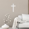 DEARMAMY Wall Wooden Cross White Cross Wall Hanging Church Wall