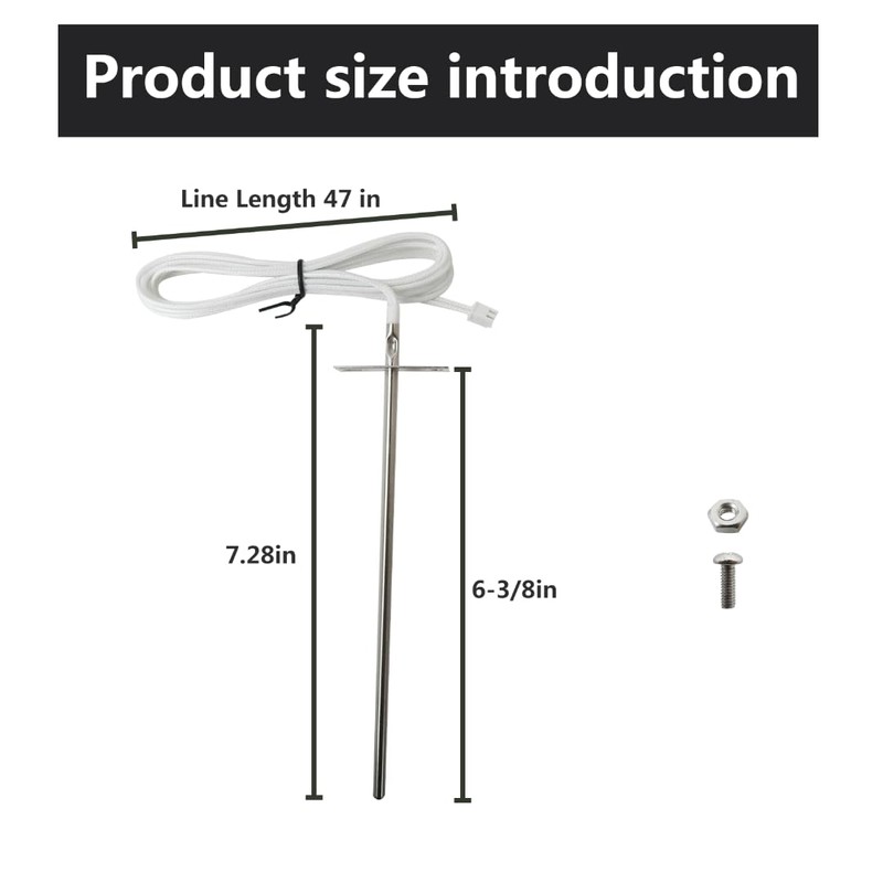 Upgrade Replacement for RTD Temperature Sensor Probe, for Camp Chef