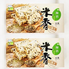 Seaweed Rice Cracker Snacks, Vegetarian, 3.78 Oz,2-Pack