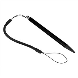 Resistive Hard-Tip Pen with Spring Rope, Compatible with Resistive Touch Screen Devices, Protects Screen From Scratches and Fingerprints, Use for POS PDA Navigator (Black)