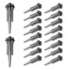 LECEHIVO 18 Pcs Rock Splitting Wedges with Feather Shims, 5/8
