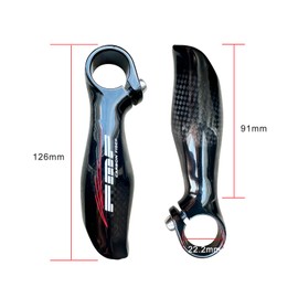 UPANBIKE MTB Bike Bicycle Carbon Fiber Bar Ends 22.2mm 7/8" (One Pair)