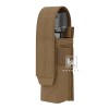 KRYDEX Tactical Flashlight Holster Low Profile Pouch Coyote MOLLE&Belt System