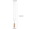Stainless Steel Fork Wood Handle U shaped BBQ Roast Needle