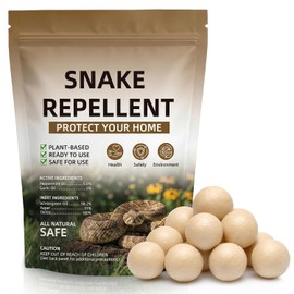 12 Pack Snake Repellent Balls for Yard, Snake Away Deterrent Outdoors & Indoor, Pet Safe Snake be Gone for Lawn, Garden, Garage, RV, Camping Long-Lasting Mint Scent