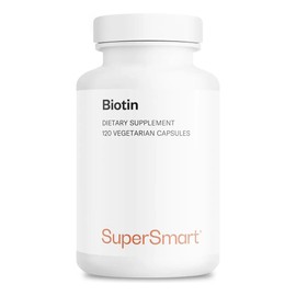 Biotina Supersmart de Alta Potencia para Cabello, Piel y Uñas, 120 Cápsulas