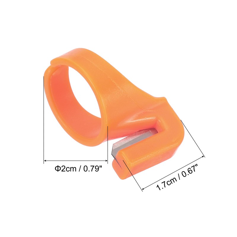 PATIKIL Plastic Quilting Sewing Thread Cutter Rings Set of 6