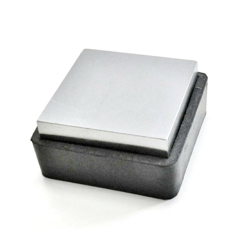 JTS Steel Bench Block W/Rubber Base 2-1/2" Square 1" Thick