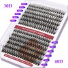 Cluster Lashes Extensions Kit 240 Pcs D Curl Individual Lashes