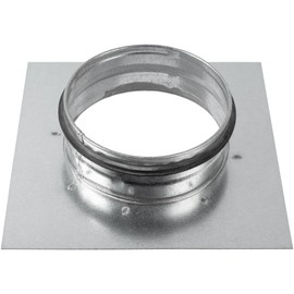 ECOPRO VENT 4" Inch Duct Connector Flange - Galvanized Steel with Rubber Gasket - HVAC Connector, Round Straight or Flex Pipe Flange for Efficient Airflow in Residential and Commercial Systems