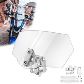 DREAMIZER Motorcycle Windshield Deflectors, Motorcycle Screen Extender, Universal Motorcycle Windscreen Compatible with CBR250 CBR600 PCX125 V-Strom 250 650XT R1200GS F800GT Tracer 900 Tiger 800